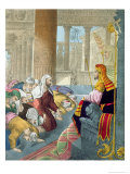 Buy Joseph Receiving the Homage of His Brethren, from a Bible Printed by Edward Gover, 1870's at AllPosters.com