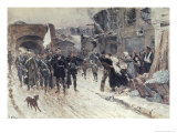 Entrance Into Belfort of the German Commander Bearing the Flag of Truce, 4th November 1870, 1884