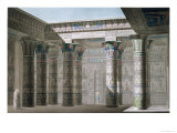 Buy Interior Perspective View from Portico of Grand Temple on Island of Philae at AllPosters.com