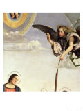 Annunciation and Saints, Detail of the Archangel Gabriel, 1500