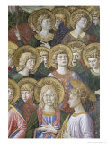 Choir of Angels, Detail from the Journey of the Magi Cycle in the Chapel, c.1460