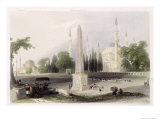 Buy Egyptian Obelisk in the Atmeidan, or Hippodrome, Istanbul, Engraved by G.K. Richardson, c.1850 at AllPosters.com