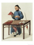 Buy Cap Maker, Plate 51 from The Costume of China, Engraved by J. Dadley, 1800 at AllPosters.com