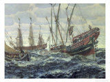 Buy Ships in the Time of Peter I, 1911 at AllPosters.com