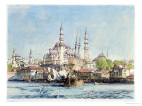 Buy Yeni Jami and St. Sophia, Golden Horn, Plate 9, Illustrations of Constantinople, Engraved Pub. 1838 at AllPosters.com