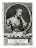 Medallion Portrait of Madame de La Fayette, French Novelist