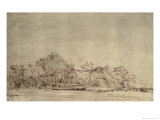 Buy Winter Landscape with Cottages Among Trees, c.1650 at AllPosters.com