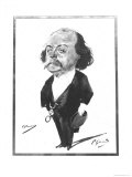 Caricature of Gustave Flaubert, 1867