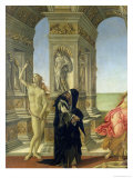 Calumny of Apelles,Naked Figure of Truth Pointing to Heaven and Penitence, 1497-98