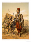 Turkish Foot Soldiers in the Ottoman Army, Pub. by Lemercier, c.1857