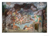 Buy Sala Dei Giganti, Detail of the Destruction of the Giants by Jupiter's Thunderbolts, 1536 at AllPosters.com