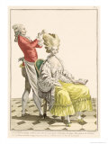 Buy Young Woman in a Peignoir, Plate 31, Galerie Des Modes et Costumes Francais, c.1778 at AllPosters.com