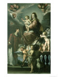 Buy Madonna and Child with the Infant St. John the Baptist and St. Lawrence and Angels, 1629 at AllPosters.com