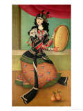 Dancing Girl with a Tambourine, Qajar School
