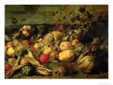 Still Life of Fruits and Vegetables