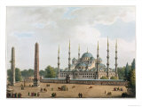 Buy Mosque of Sultan Achmet, Constantinople, Plate 2 Views in the Ottoman Dominions, Pub.Bowyer, 1810 at AllPosters.com