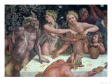 Buy Two Horae Scattering Flowers, Banquet Celebrates Marriage: Cupid and Psyche, c.1528 at AllPosters.com