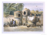 Buy Peasant Dwellings in Upper Egypt, from The Valley of the Nile, Engraved by Eugene Le Roux at AllPosters.com