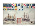 Nelson's Signal at Trafalgar, 1805, 'The Boy's Own Paper' Commemorate Hms Victory, Portsmouth, 1885
