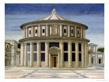 Ideal City, or the City of God, Probably Painted by Piero Della Francesca, Detail Central Section