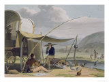 Buy Halt of a Boor's Family, Plate 17 from 'African Scenery and Animals', Engraved by the Artist, 1805 at AllPosters.com