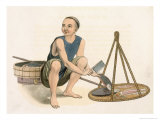 Buy Fishmonger, Plate 39 from The Costumes of China, Engraved by J. Dadley, 1800 at AllPosters.com
