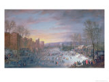 Buy Ice Skating on the Stadtgraben in Brussels, 1649 at AllPosters.com