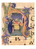 Buy H Depicting the Nativity from an Antiphon Illuminated by Don Simone Camaldolese at AllPosters.com