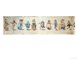 Buy Cotillion, Half of a Satirical Cartoon Pub. by S.W. Fores at AllPosters.com