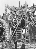 Buy Construction of a Bridge in France, c.1850-60 at AllPosters.com