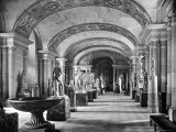 View of the Caryatids' Room in the Louvre Museum, c.1900-04