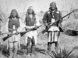 Geronimo and Three of His Apache Warriors, 1886