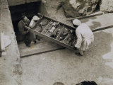 Tray of Chariot Parts Being Removed from the Tomb of Tutankhamun, Valley of the Kings, 1922