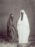 Buy Full-Length Portrait of Two Arab Women in Traditional Dress at AllPosters.com