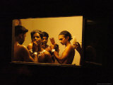 Traditional Artists Get Ready to Perform a Fusion Dance of Kerala Art Forms