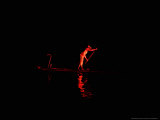 Buy A Chinese Actor Dressed as Fisherman Performs on a Bamboo Raft During an Outdoor Performance at AllPosters.com