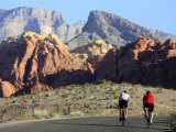 Buy Two Cyclists, Red Rock Canyon National Conservation Area, Nevada, May 6, 2006 at AllPosters.com