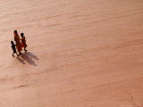 A Woman and Two Children Walk on a Newly Constructed Road in Sonapur
