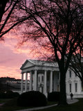 Buy The Early Morning Sunrise Warms the Sky Over the White House at AllPosters.com