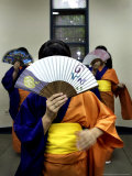 Buy Paraguayan-Japanese Students Practice Traditional Dance in Asuncion, Paraguay, October 24, 2006 at AllPosters.com
