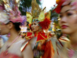 Buy Female Street Performers Dressed in Different Costumes at AllPosters.com