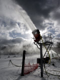 Snow is Made at Ski Roundtop in Lewisberry, Pennsylvania, December 8, 2006