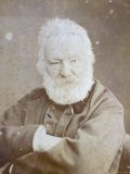 Half-Length Portrait of the Famous French Writer Victor Hugo