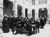 View of the Salon of Credito Italiano Bank During Public Office Hours