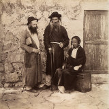 Portrait of Three Jewish Men in Jerusalem