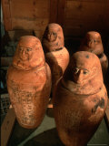 26th Dynasty Canopic Jars, Tomb of Iufaa, Abu Sir, Egypt