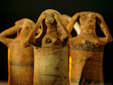 Clay Statuettes of Mourner, Bahariya Museum, Bahariya Oasis, Valley of the Golden Mummies, Egypt