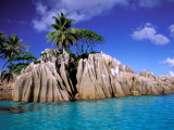 Granite Outcrops, La Digue Island, Seychelles, Africa