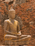 Buddha image, Phra Prang Sam Yoo ruins, Asia, Thailand, Lop Buri,