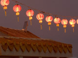 Hanging Red Paper Lanterns, Thailand